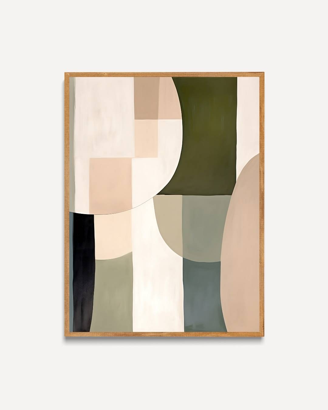 Abstracte compositie in neutrale tinten Poster