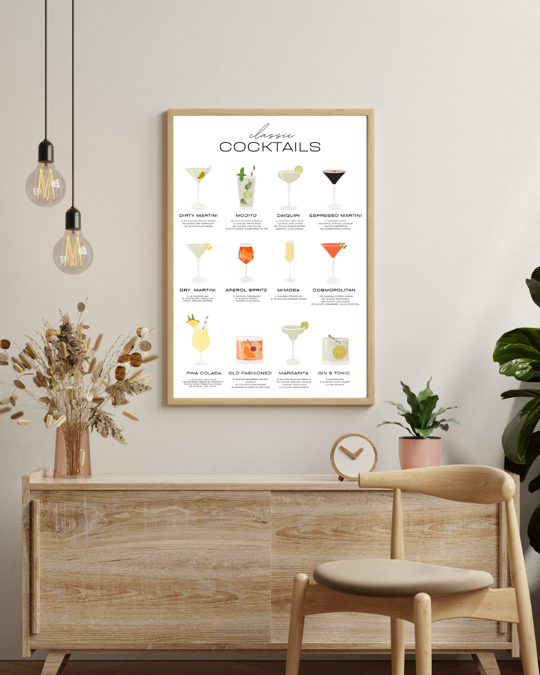 Classic cocktails Poster