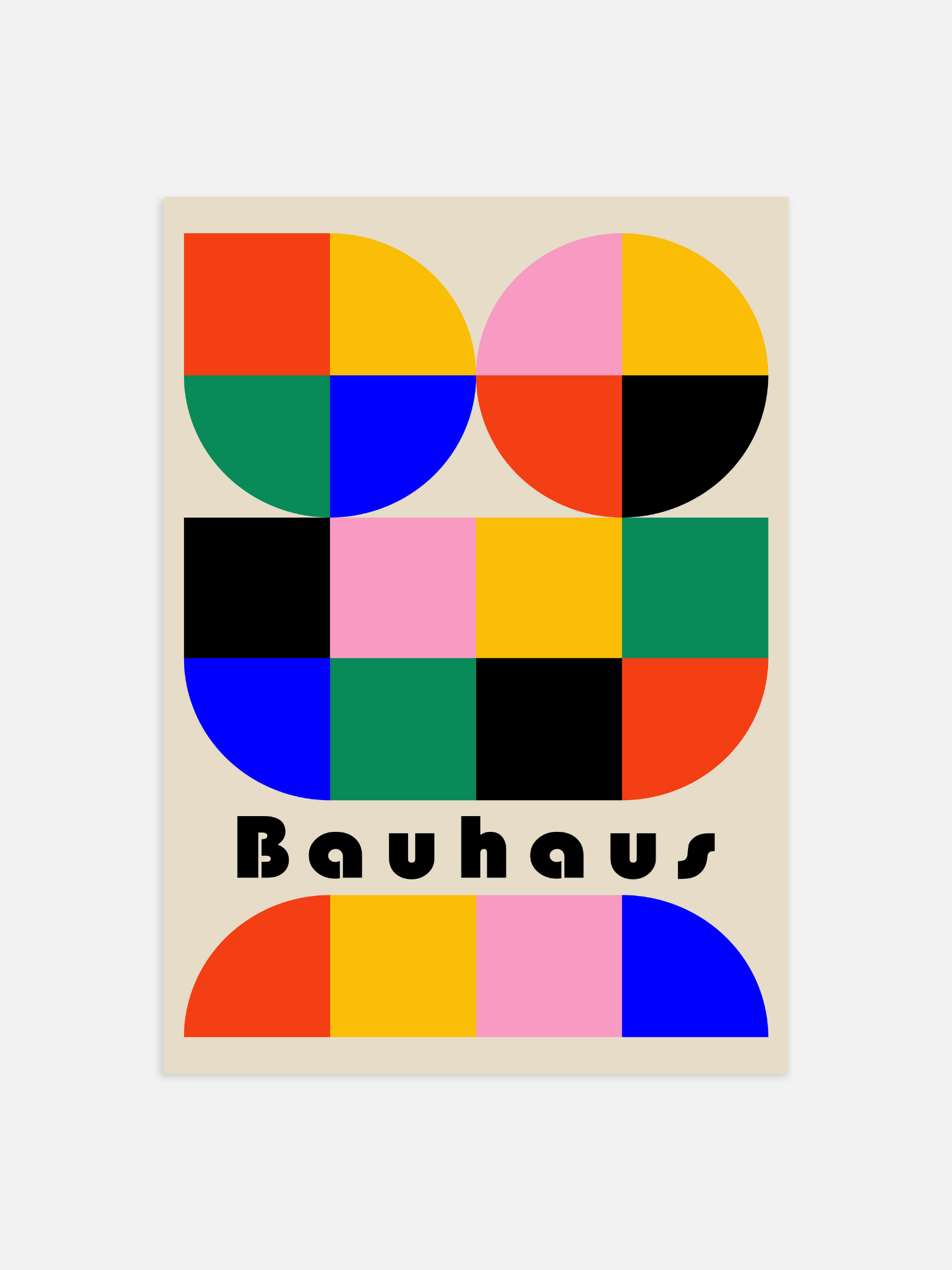 Bauhaus-Farbplakat