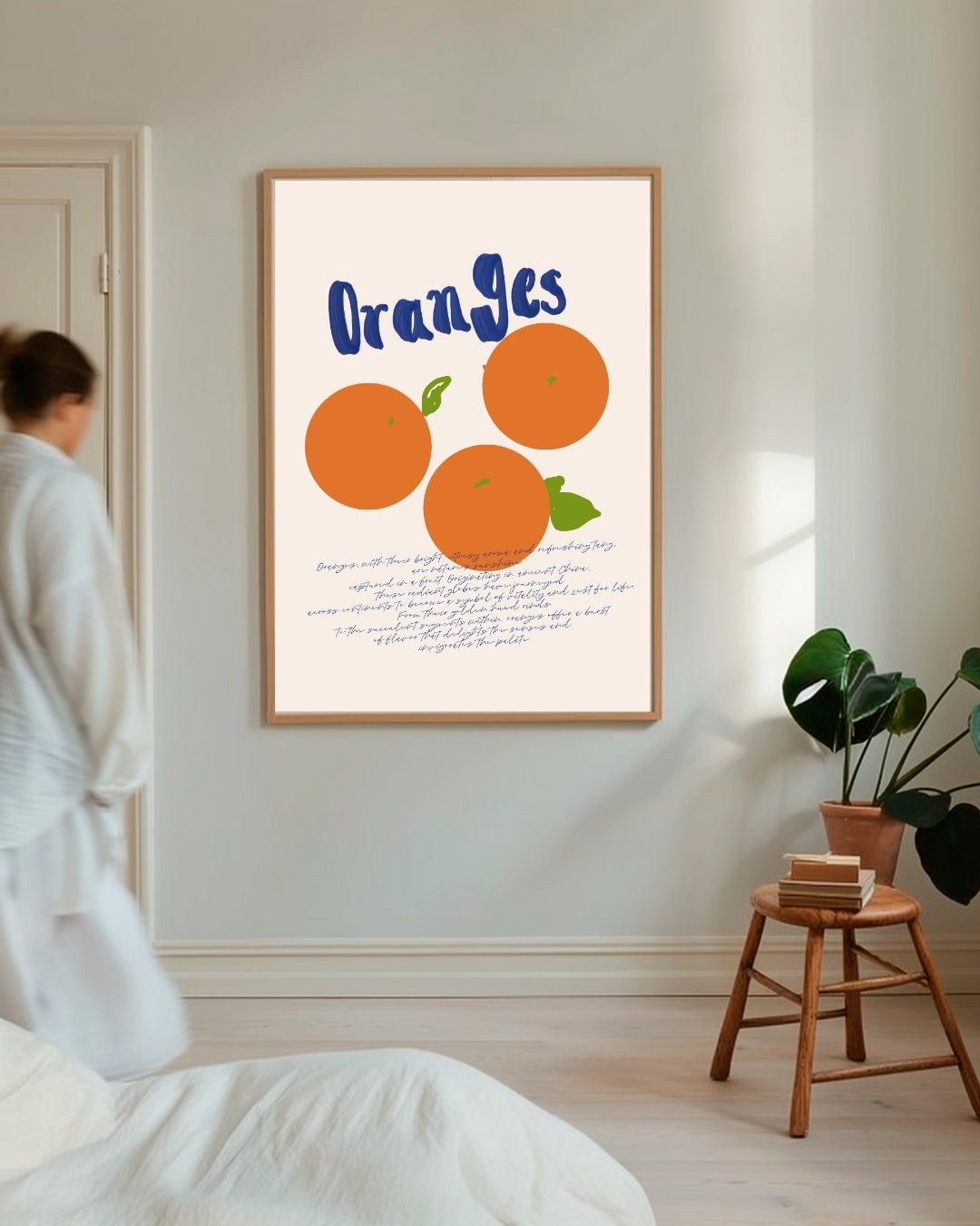 Fröhliches Orangen-Poster