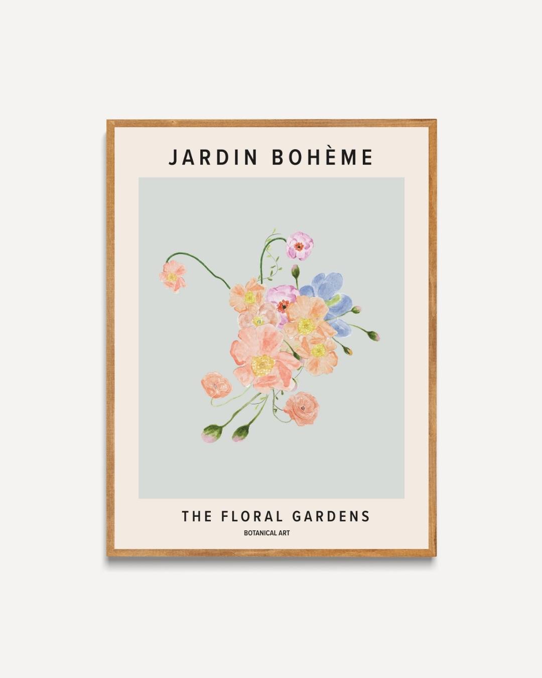 Jardin bohème the floral gardens Poster