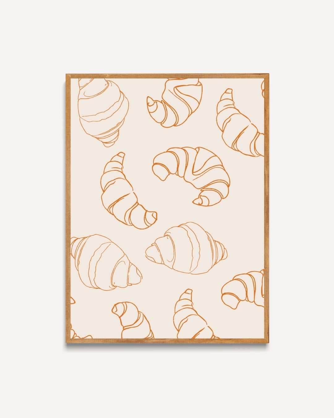 Croissant Pattern Poster