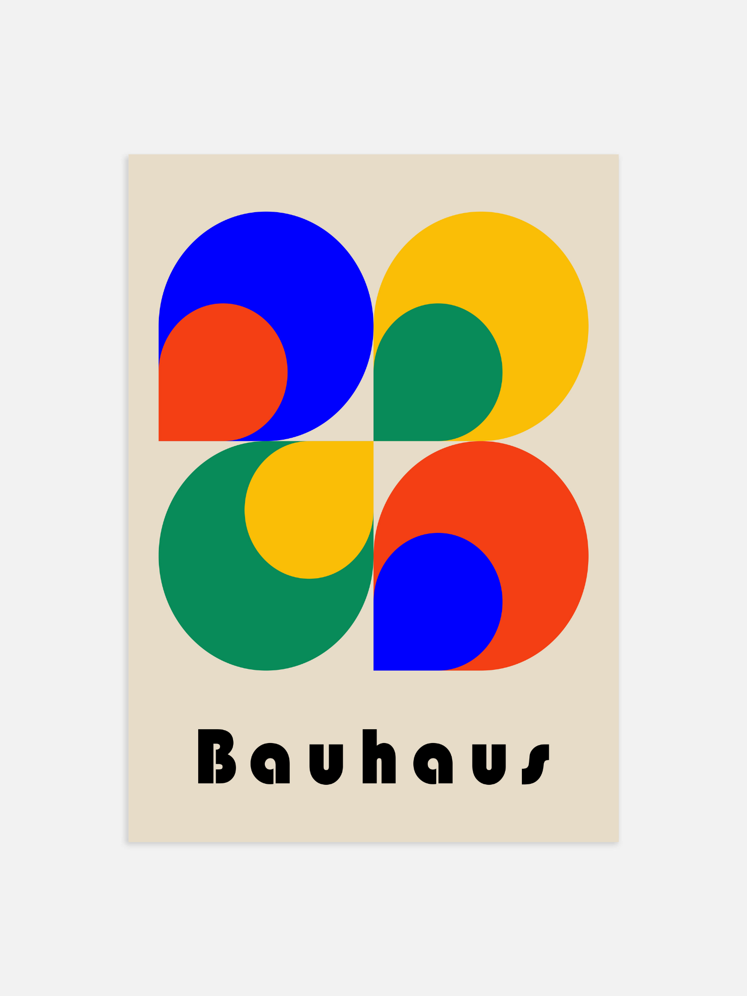 Bauhaus druppel Poster