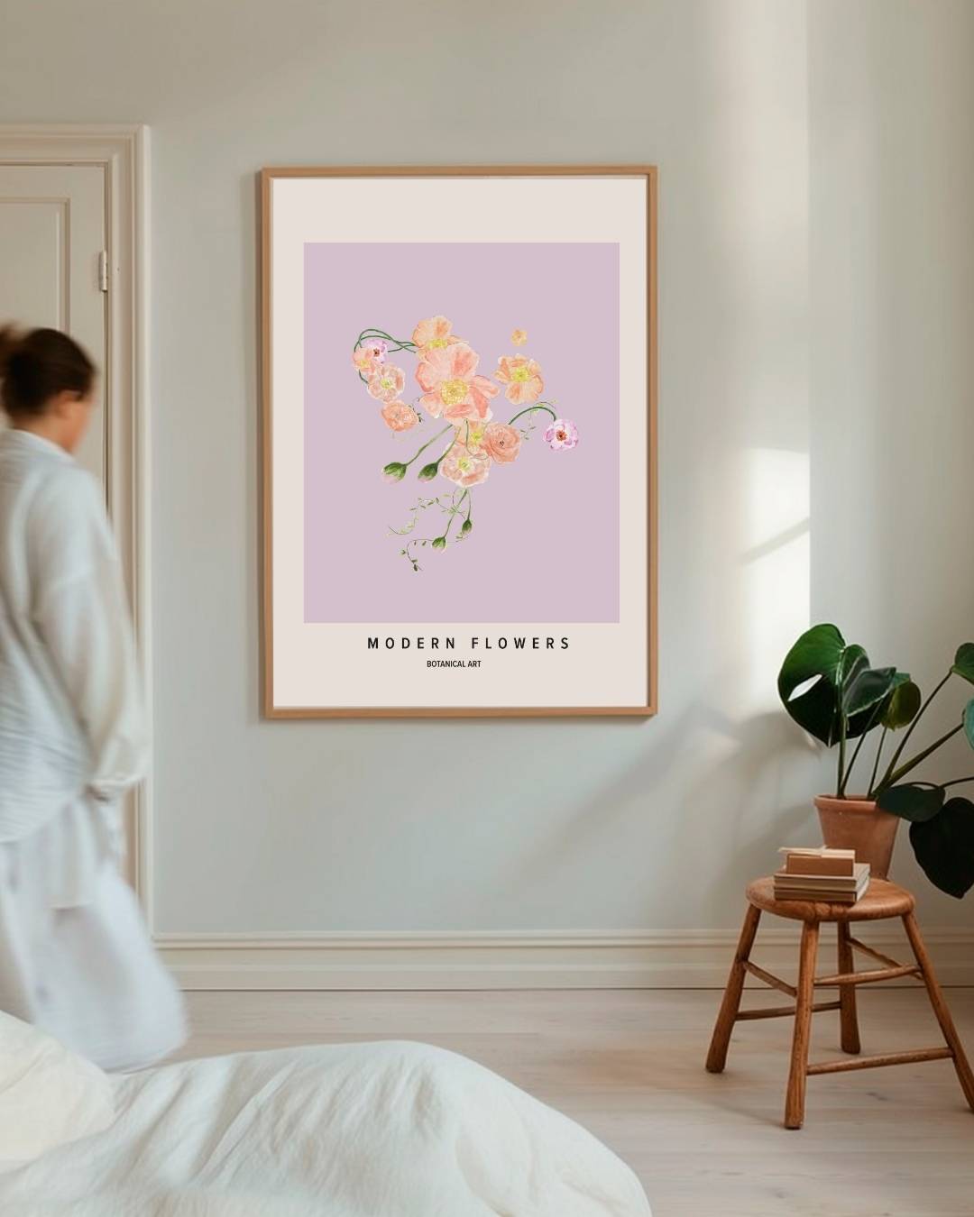 Botenical modern flowers Poster