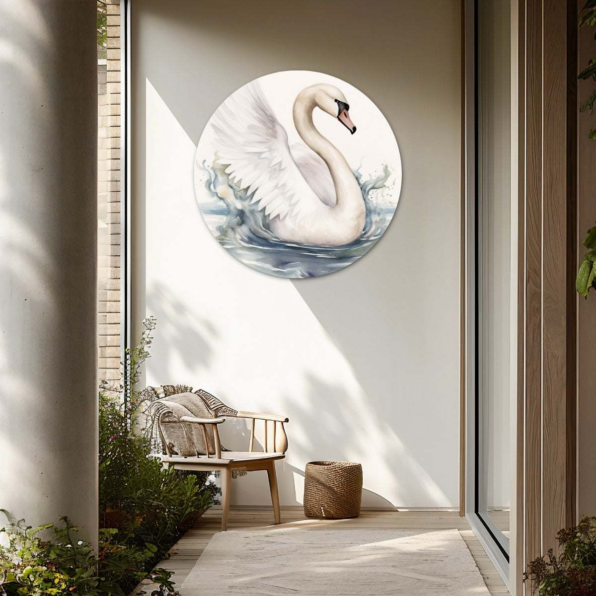 Swan Splendor Wall Circle