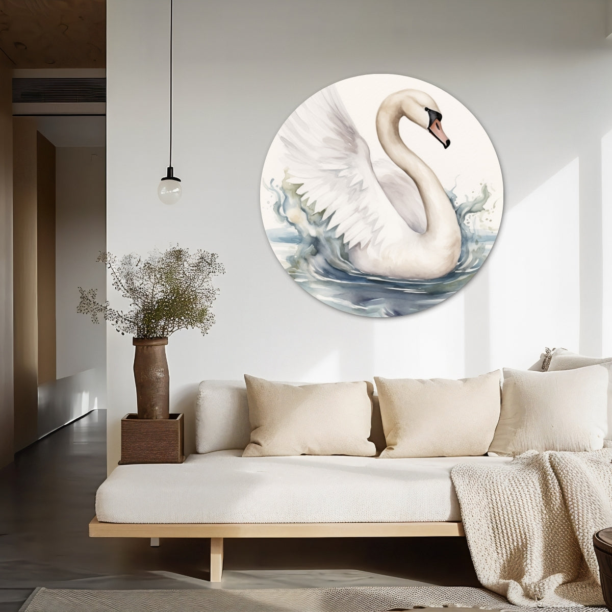 Swan Splendor Wall Circle