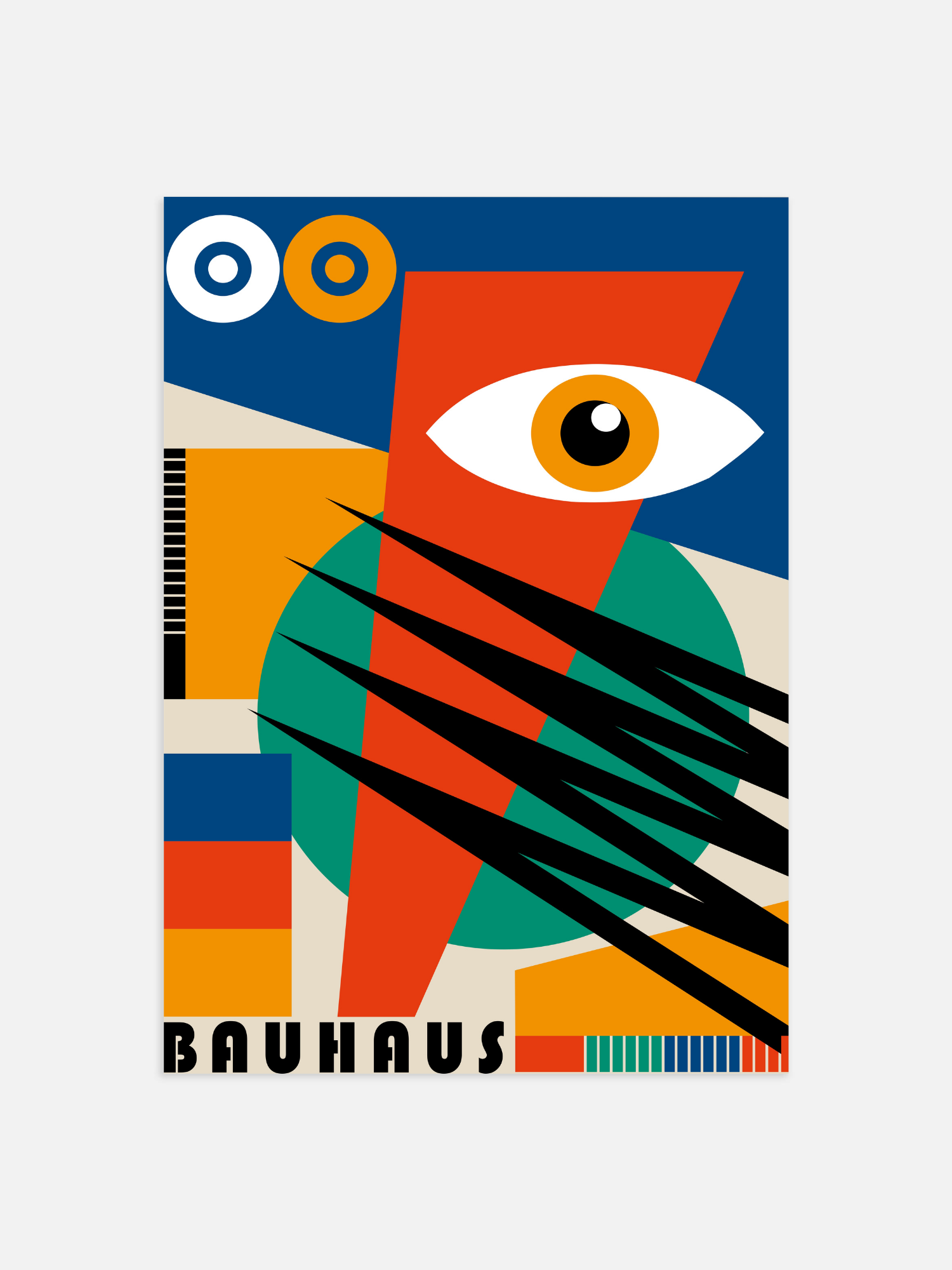 Bauhaus-Farbauge-Poster