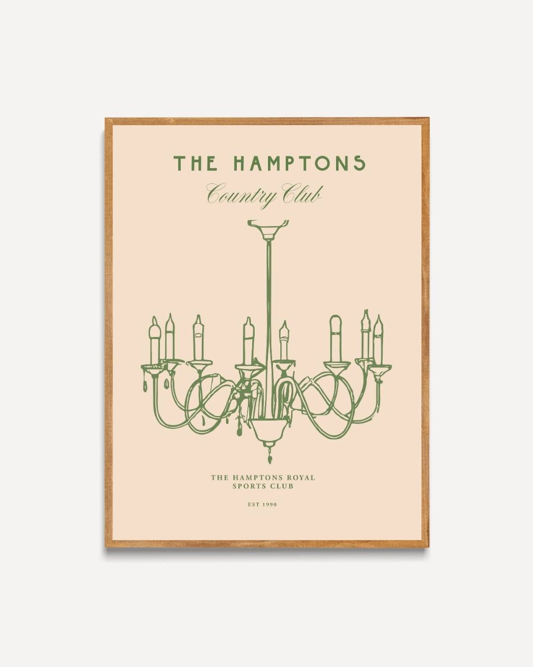 The Hamptons klassieke kroonluchter Poster