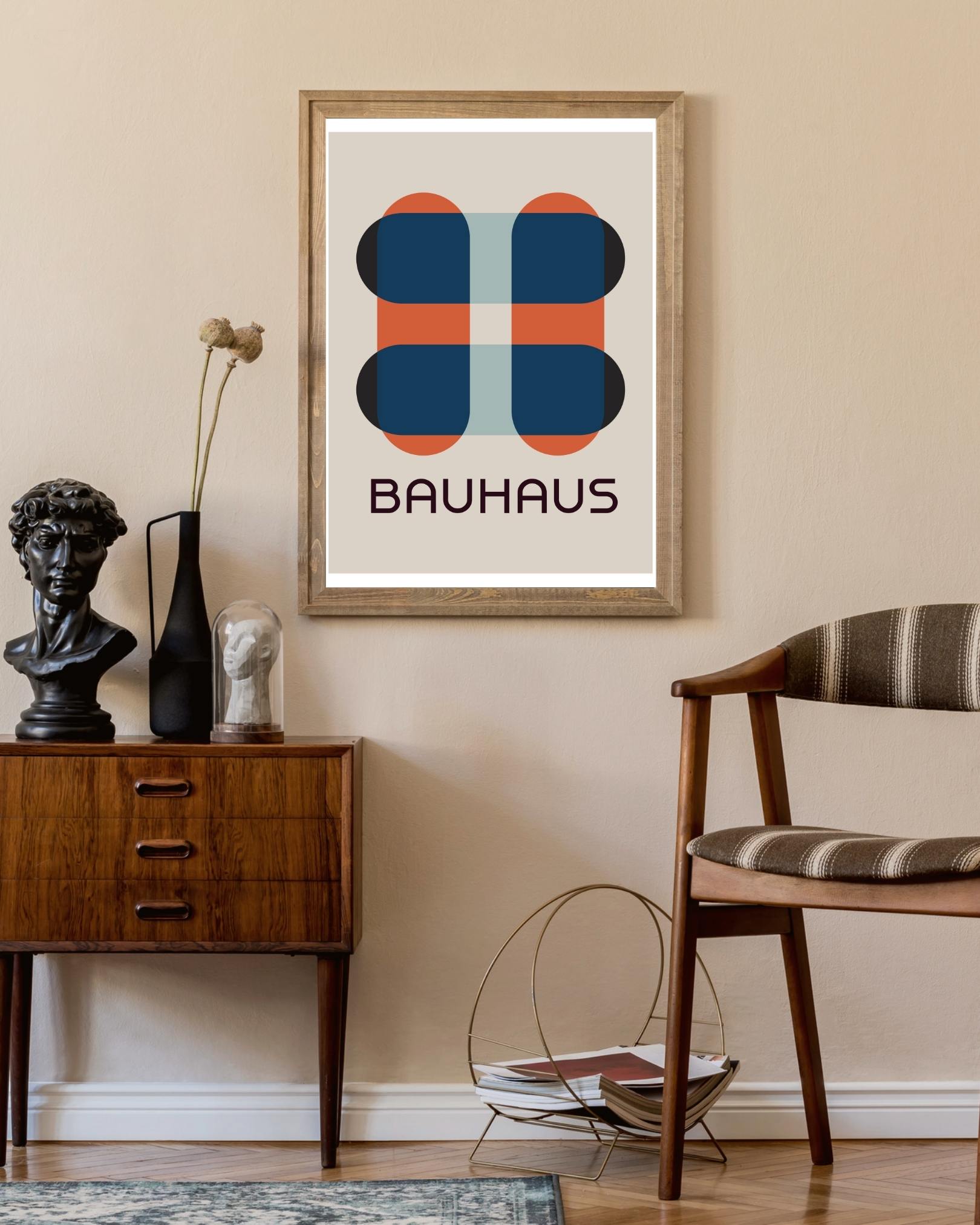 Bauhaus abstracte kunst Poster