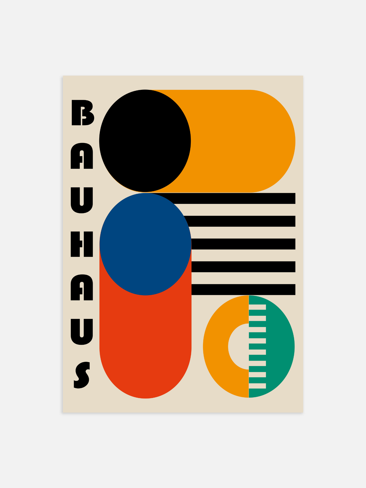 Bauhaus rotes Poster