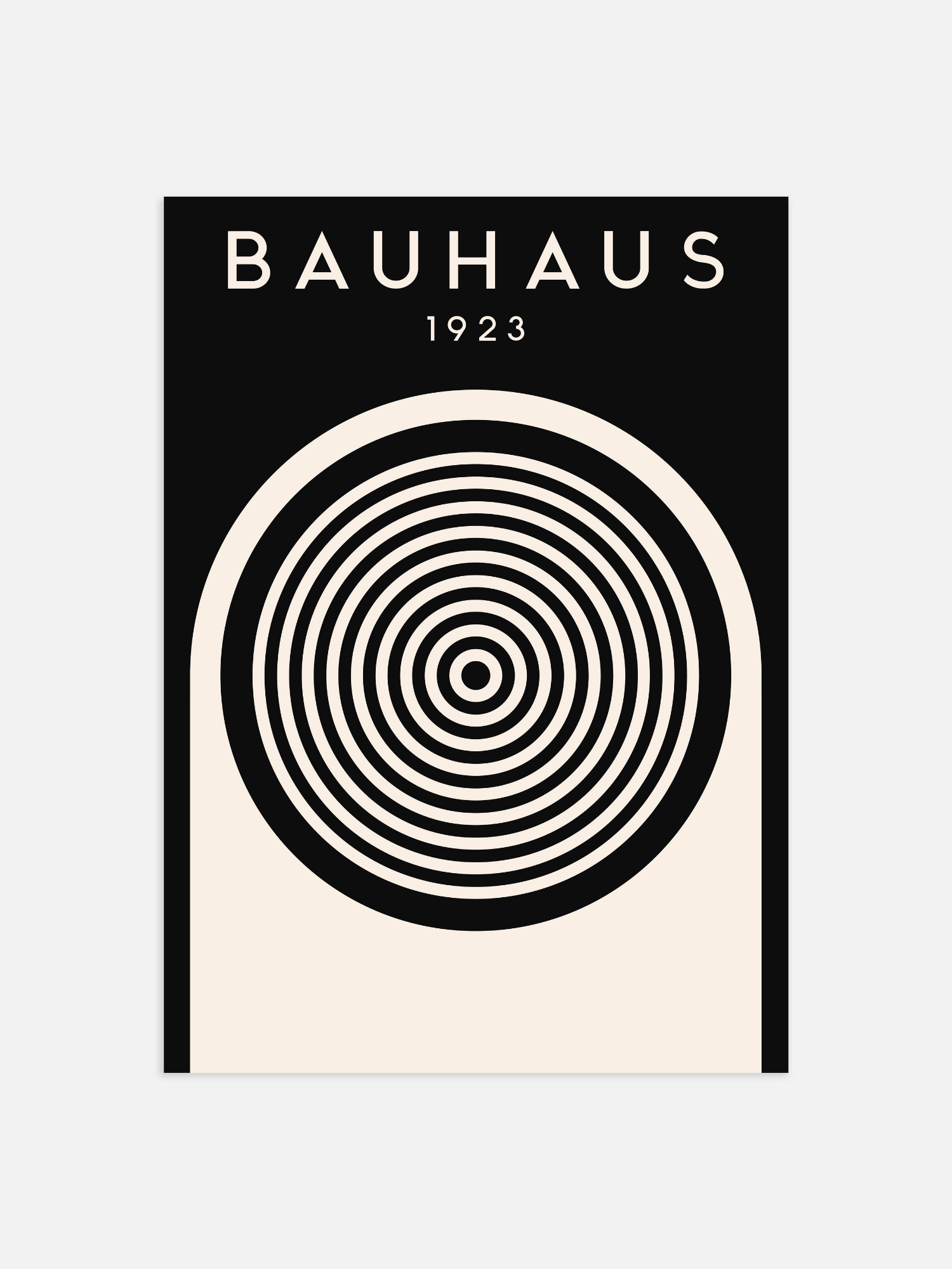 Bauhaus Black Circle 1923 Poster