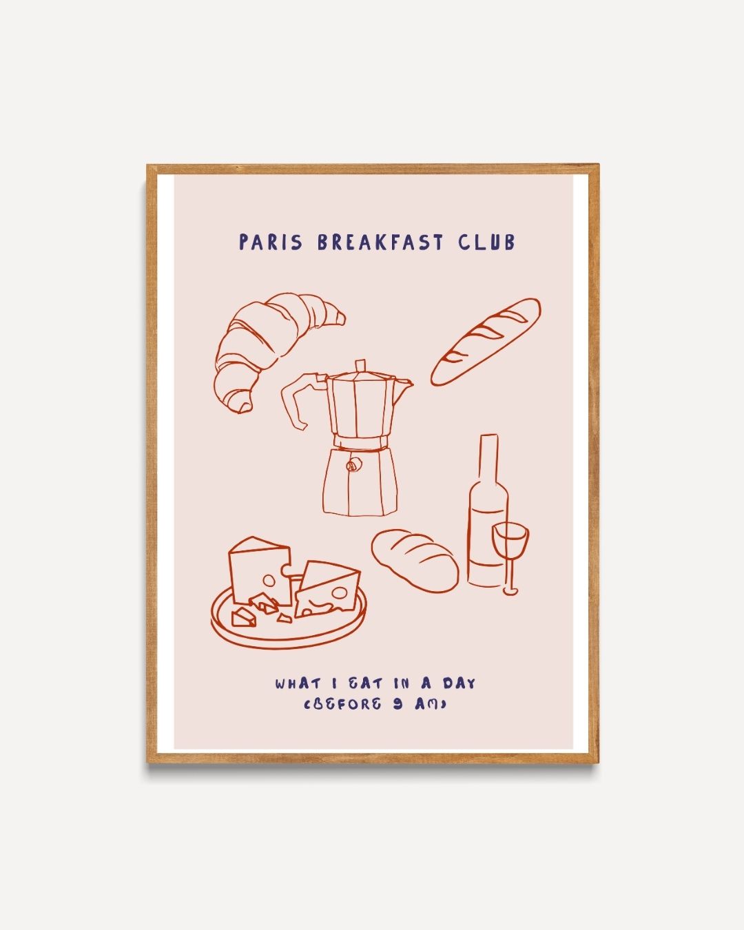 Pariser Frühstücksclub-Plakat 