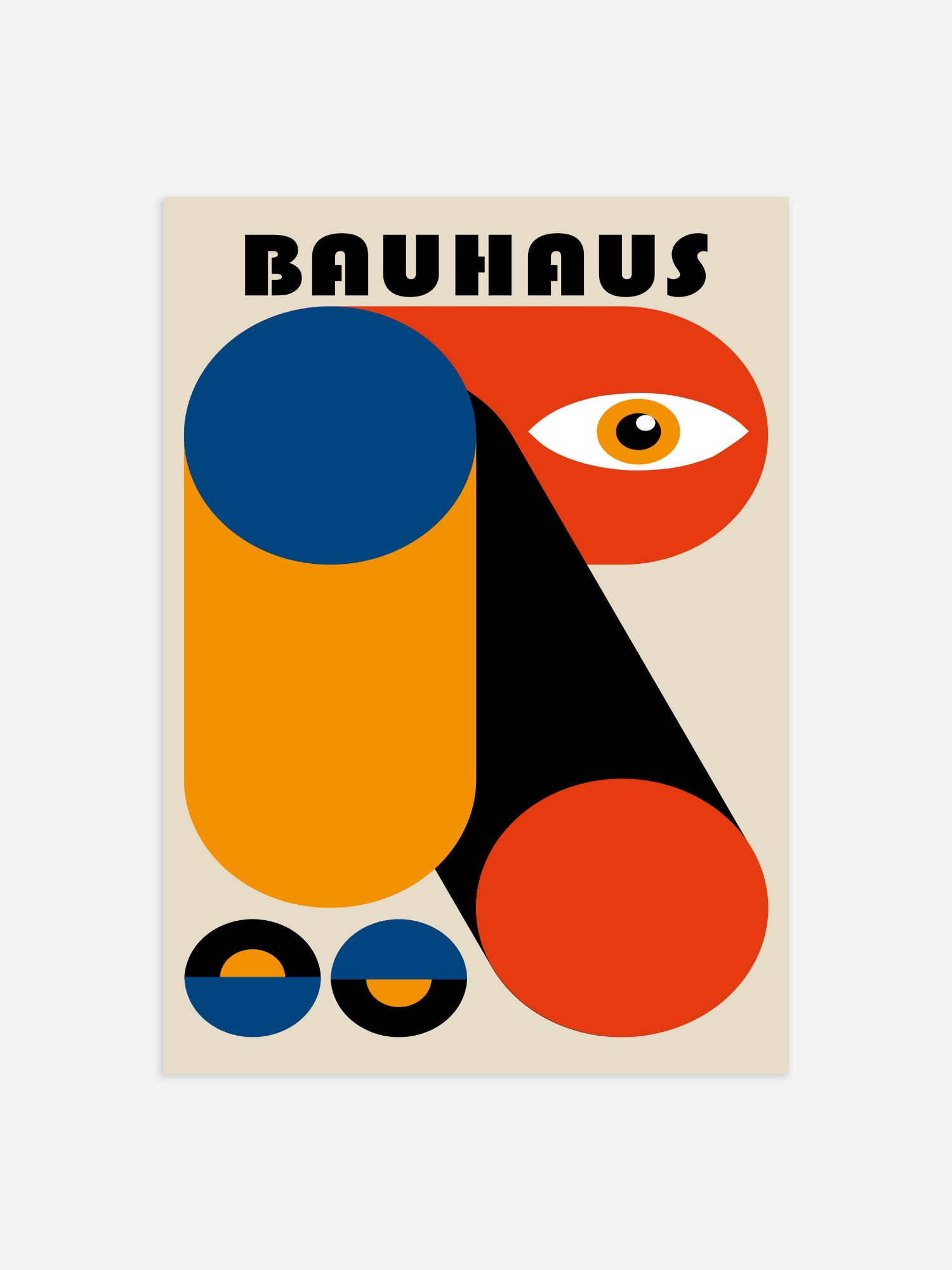 Bauhaus-Rote-Augen-Plakat