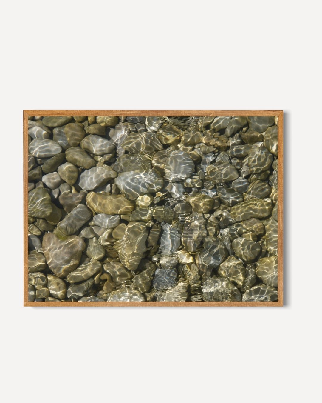 Clear River Stones Poster