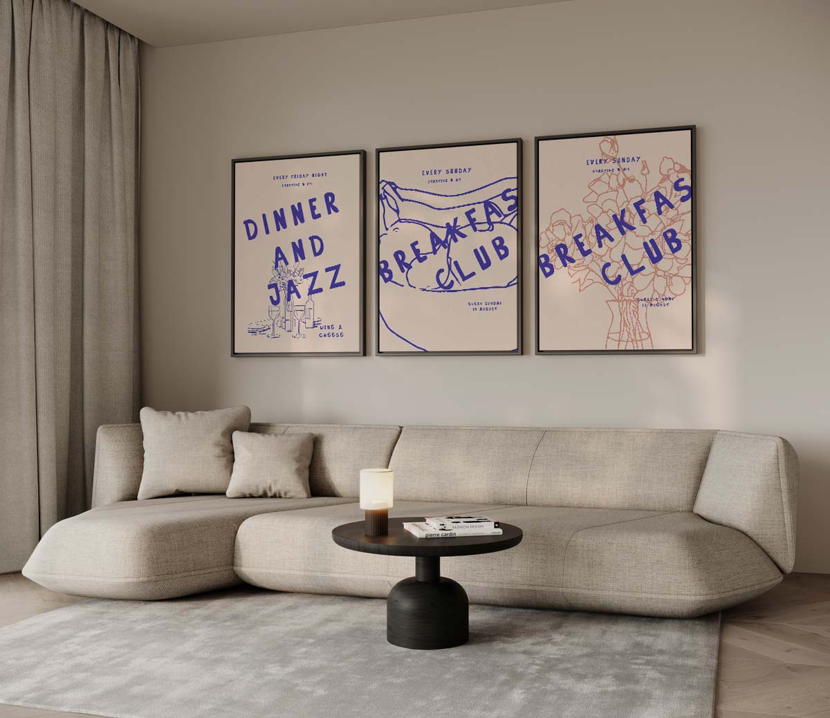 Breakfast Club & Jazz Kunstwerk-canvas-dibond-plexiglas-wanddecoratie-WallArtistic