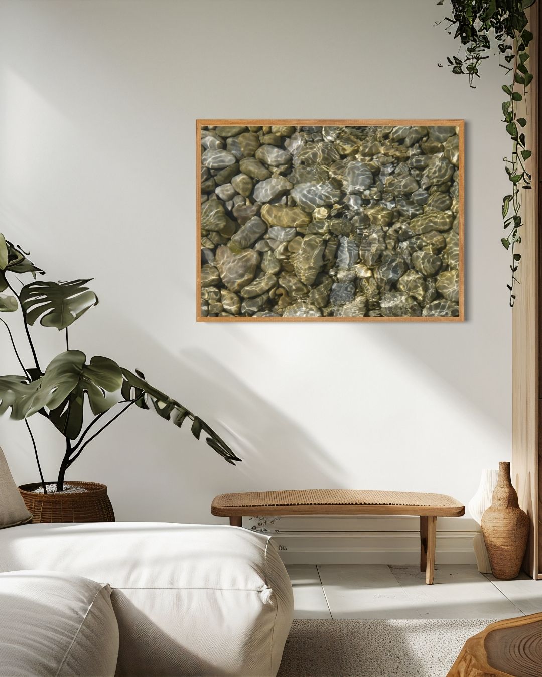 Clear River Stones Poster