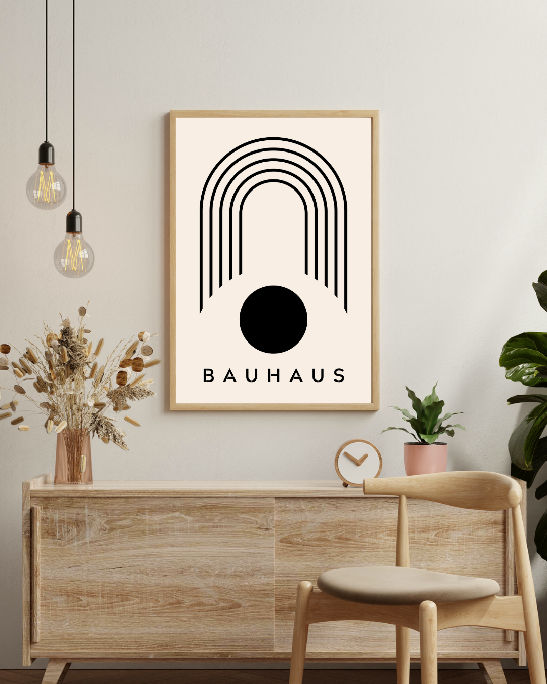 Bauhaus Black Arch Poster