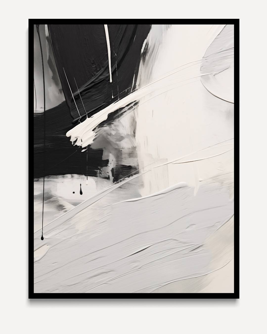 Abstract zwart-wit met strakke lijnen
