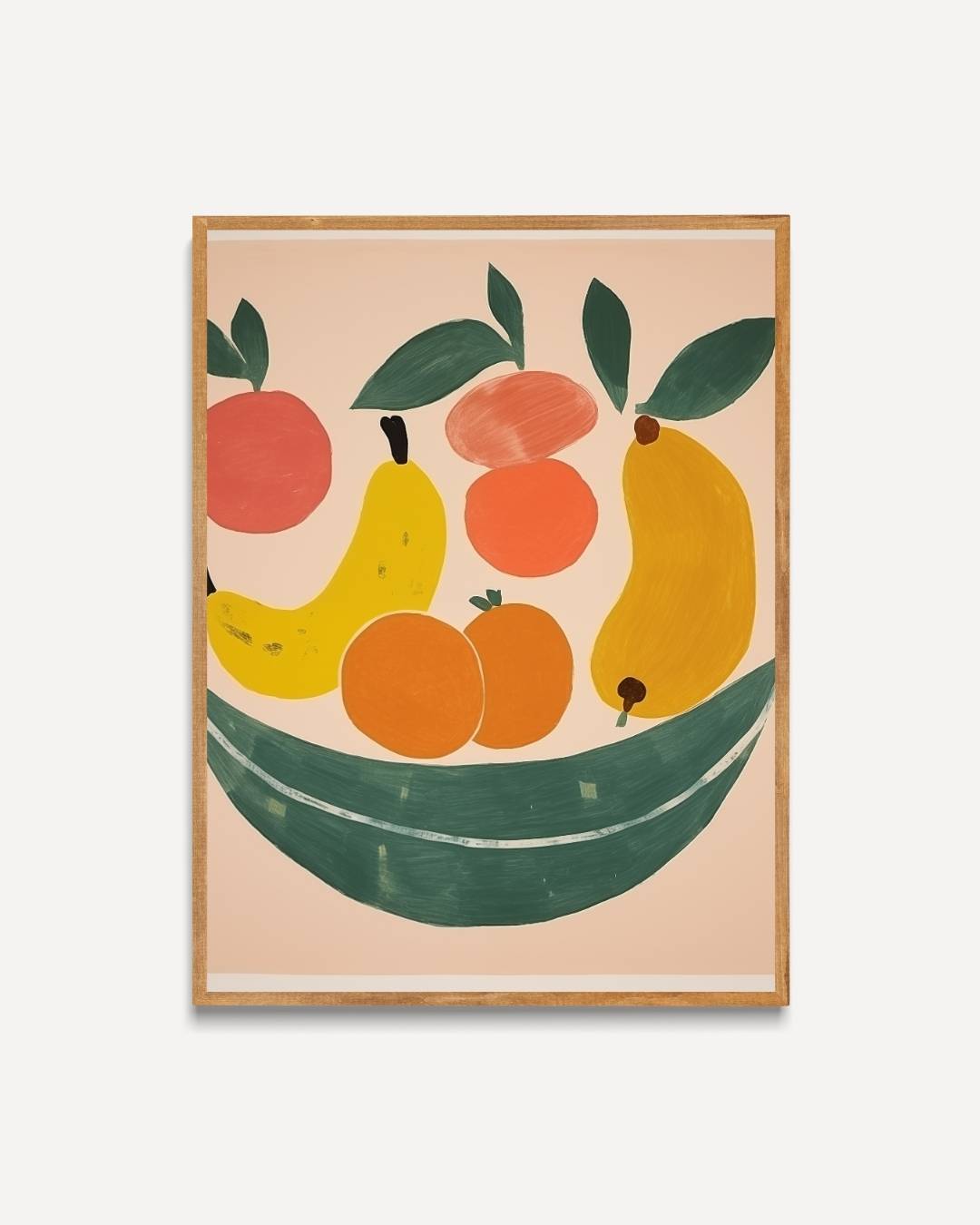 Fruitmand met bananen Poster