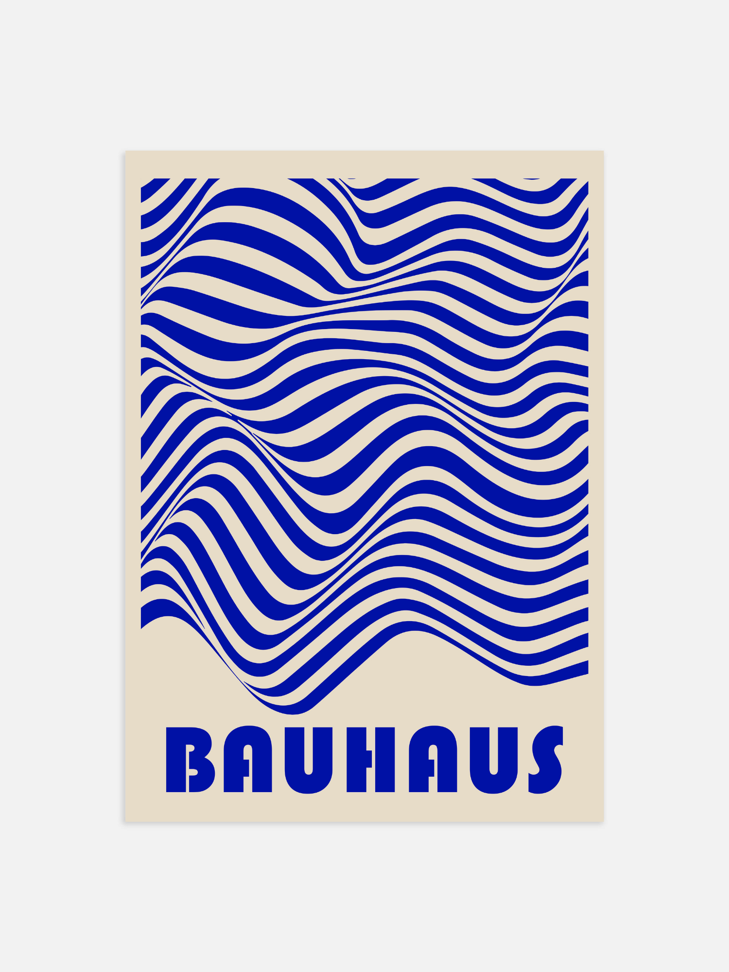 Bauhaus zebra blue Poster