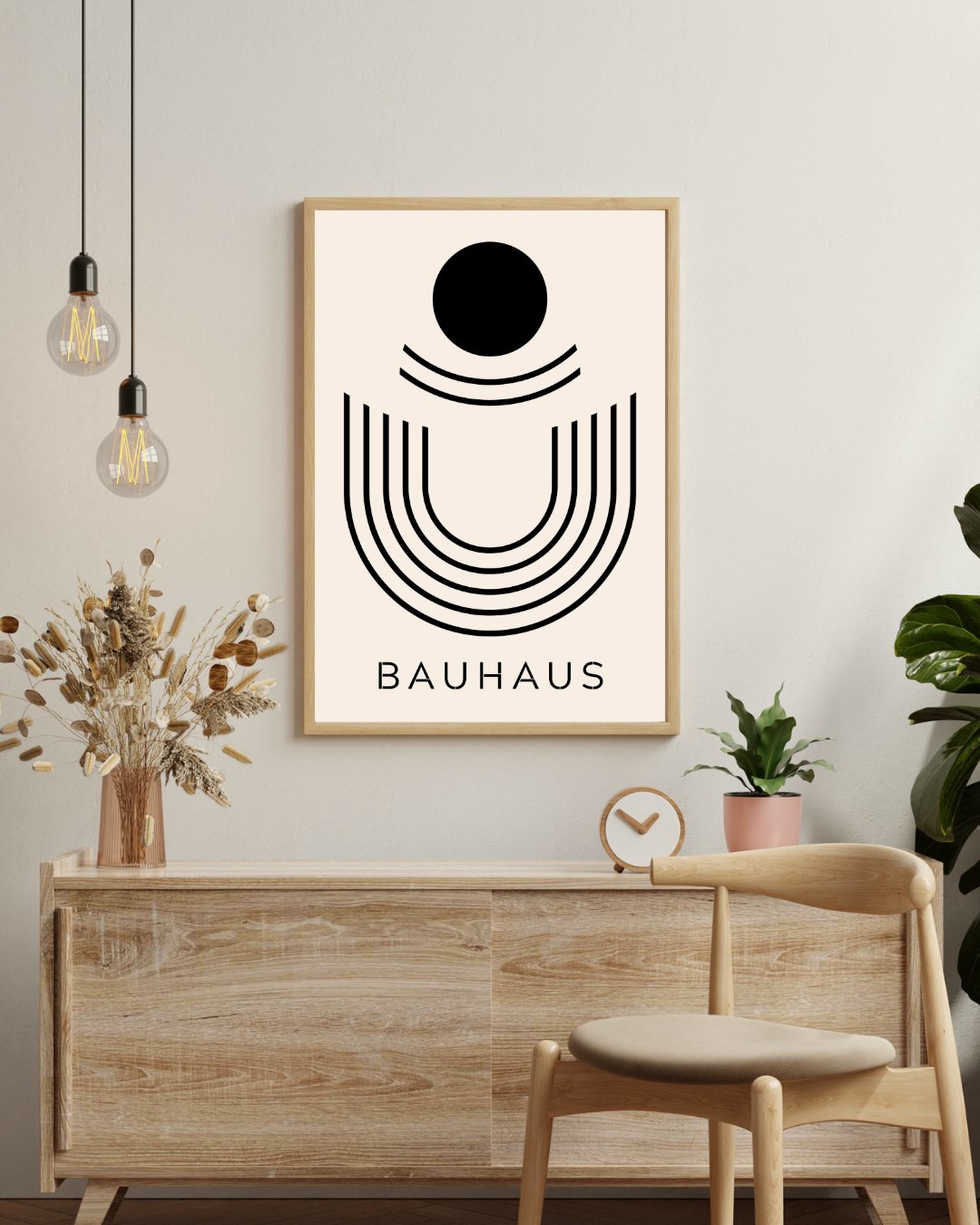 Bauhaus Black Dot Poster