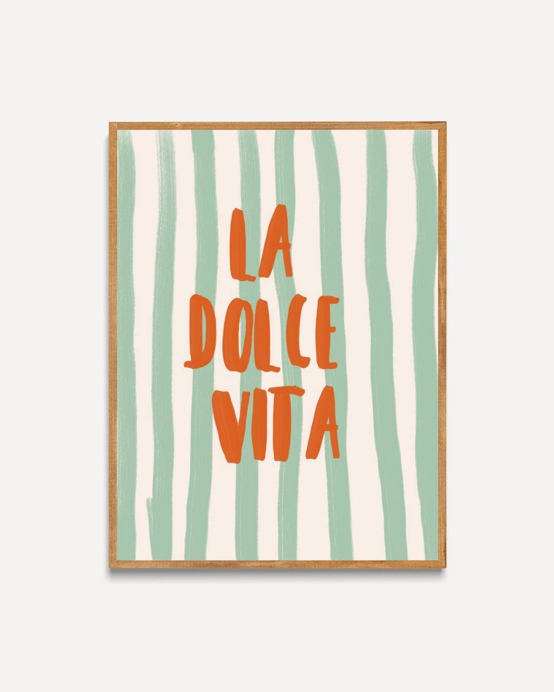 La Dolce Vita gestreepte Poster