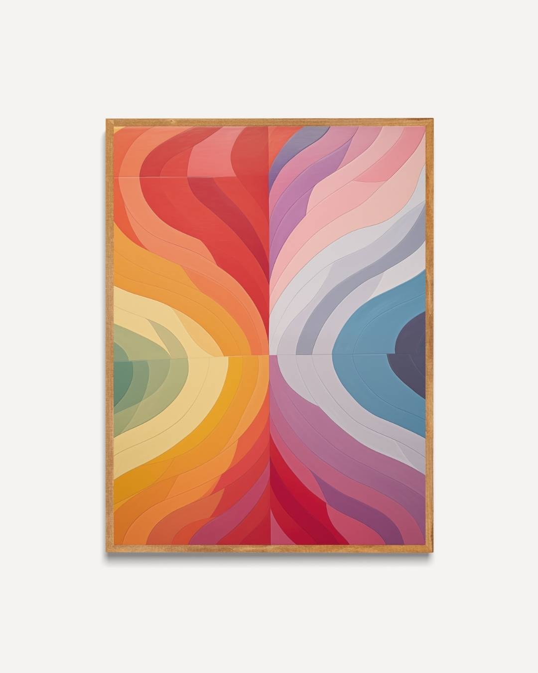 Vibrant color waves Poster