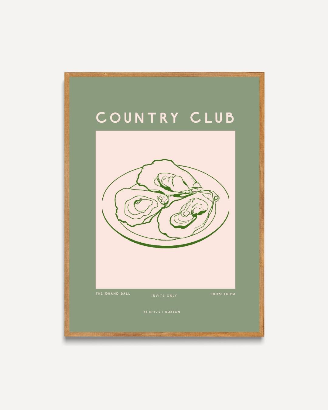 Country Club oesters Poster