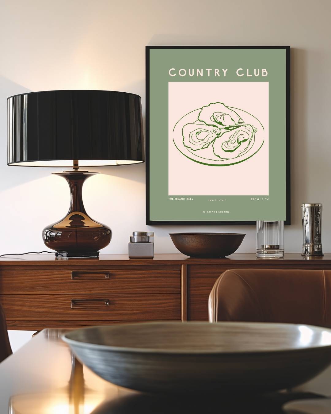 Country Club oesters Poster