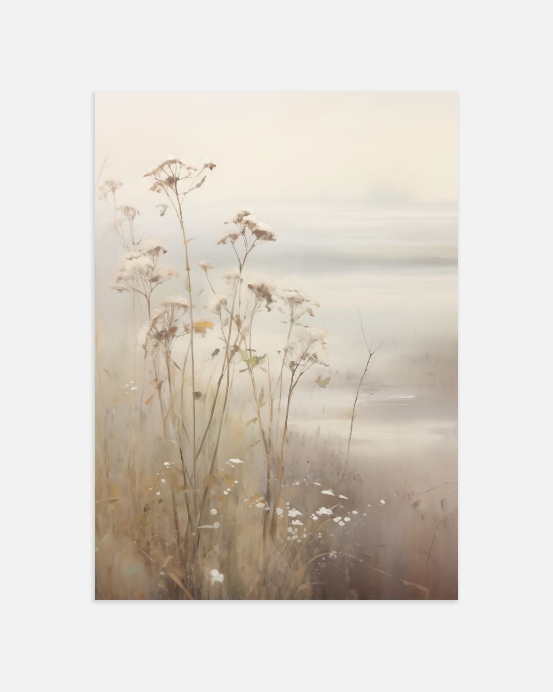 Peaceful Meadow Landscape Poster Set 