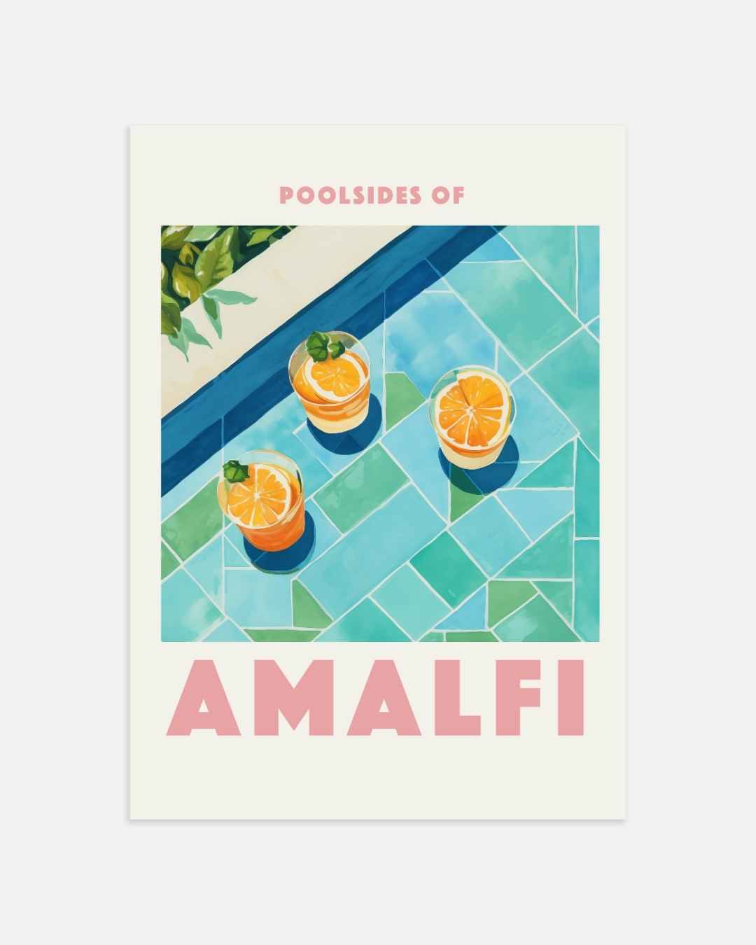 Poster „Poolsides of Amalfi“.