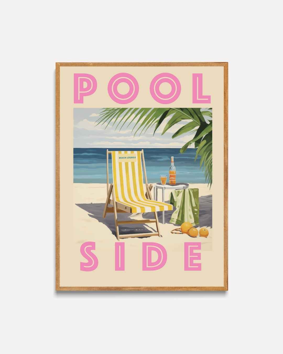 Poolside Beach Lounge Poster