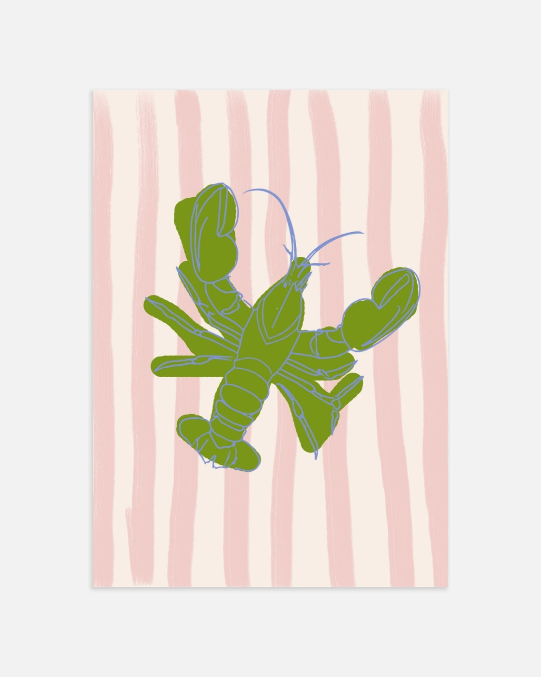 Green Lobster Poster