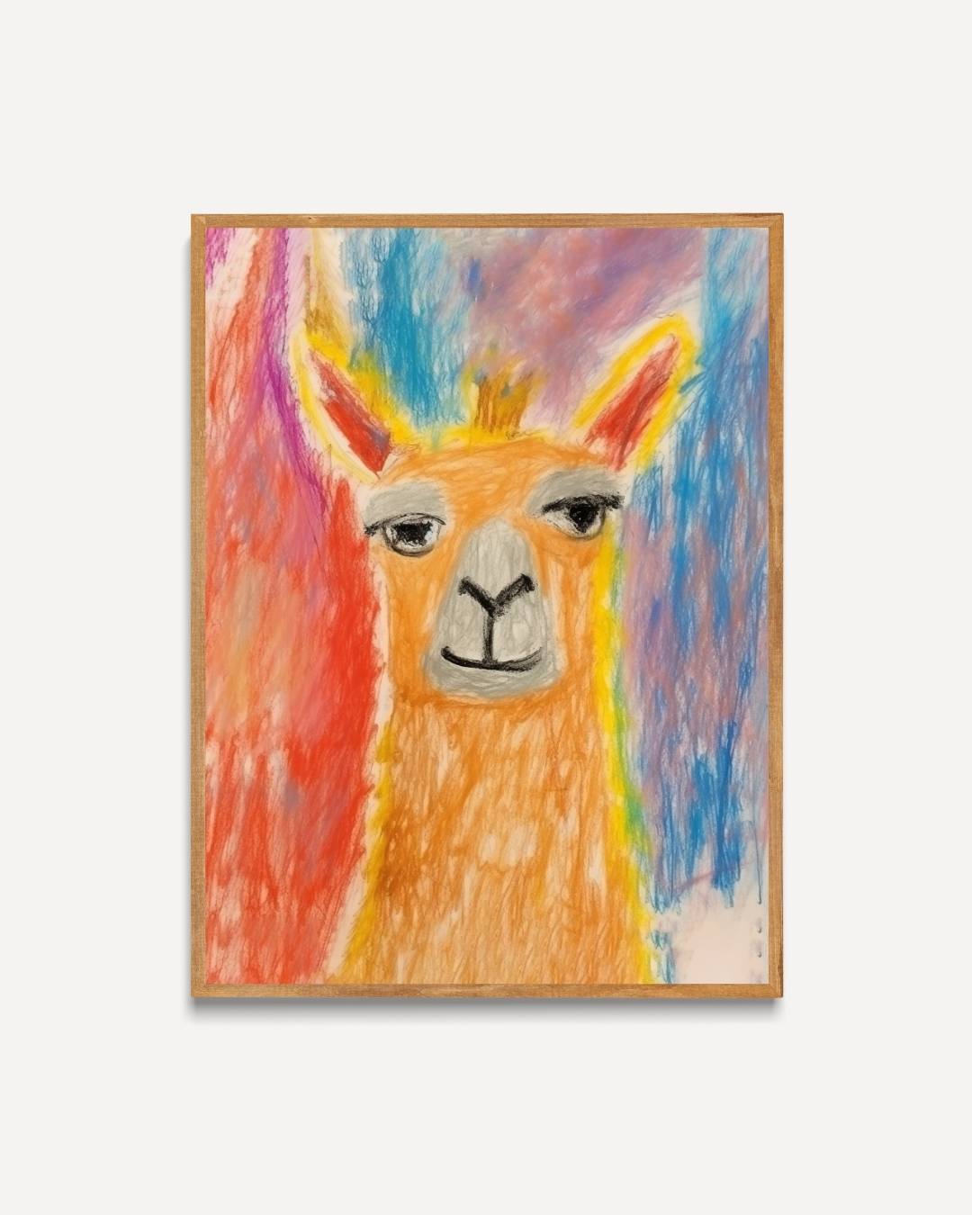 Regenboog lama Poster