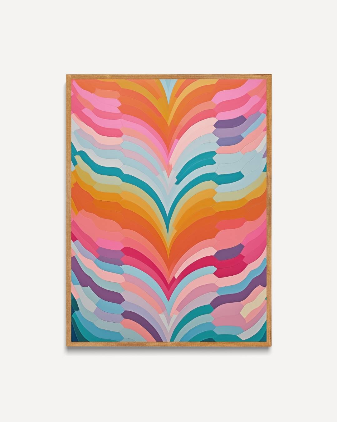 Radiant rainbow waves Poster