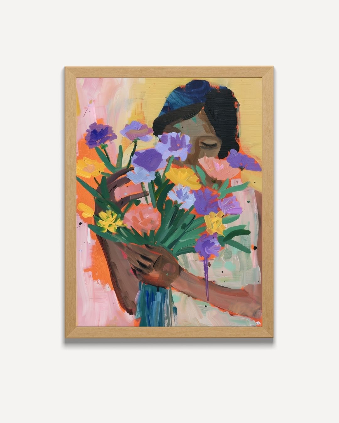 Flowers Embrace Poster