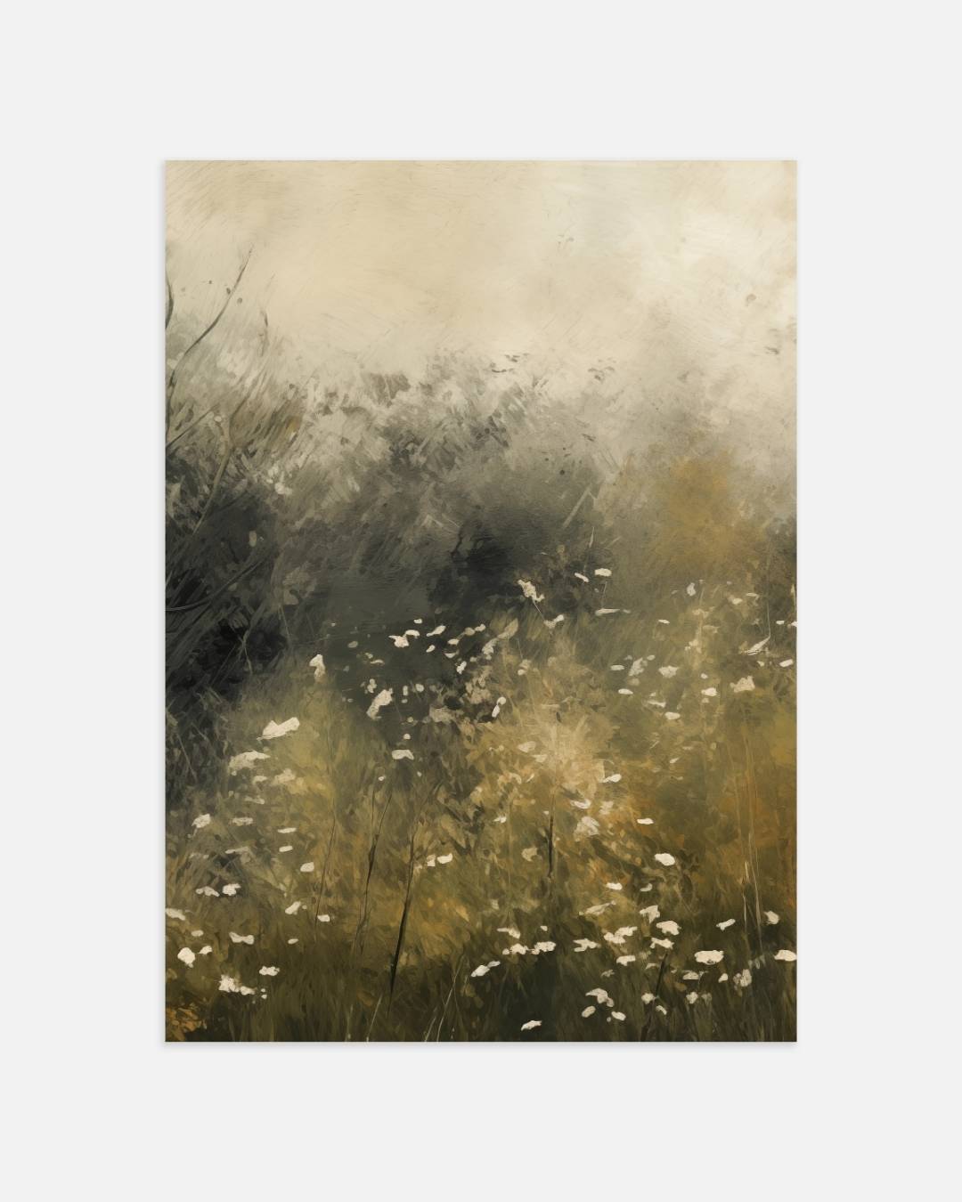 Wilde bloemen in het veld Poster