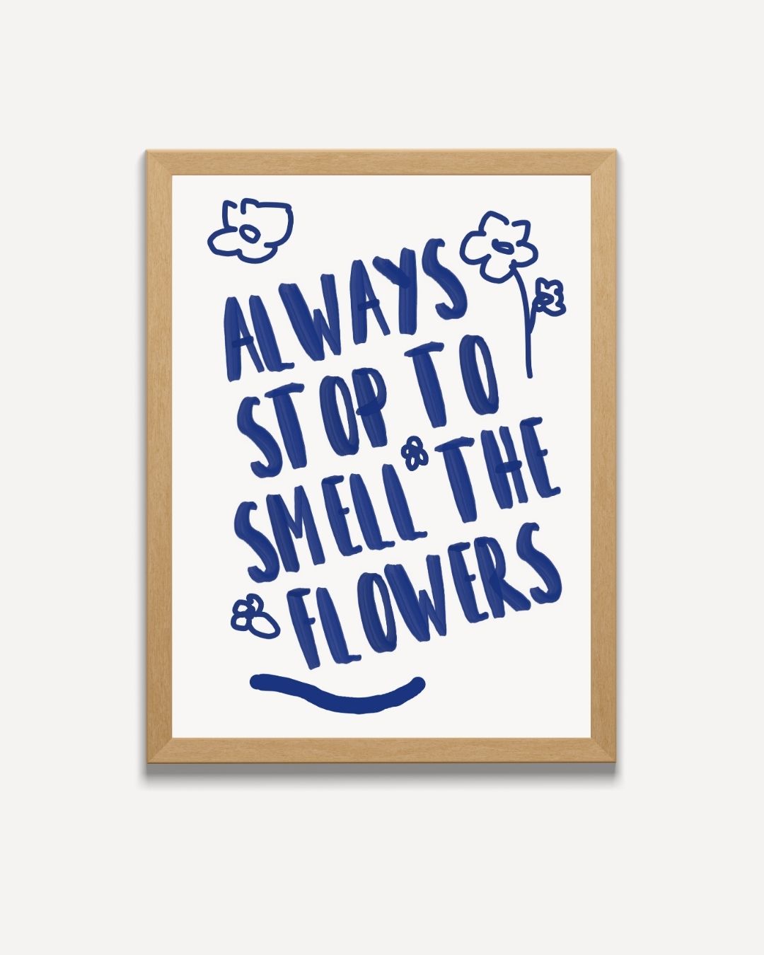 Simple Flower Message Poster