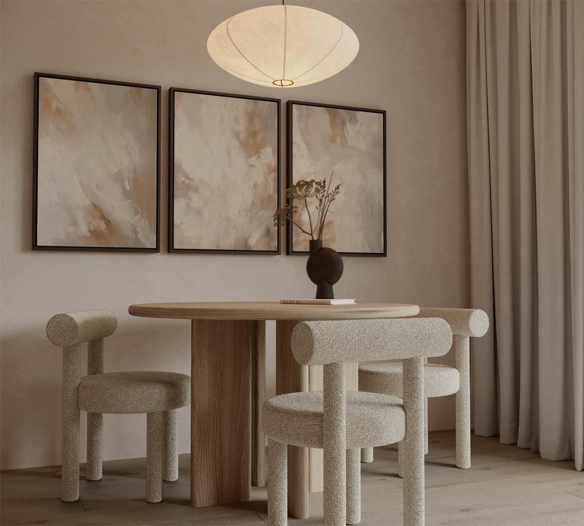 Beige wolkenpalet Kunstwerk-canvas-dibond-plexiglas-wanddecoratie-WallArtistic