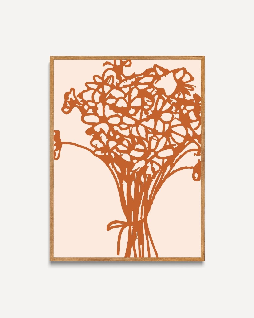 Bloemenboeket oranje Poster