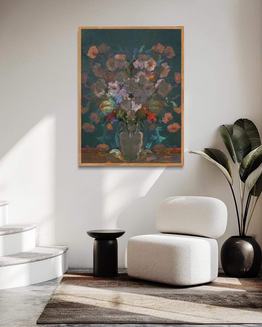 Mystical Flower Vase Poster