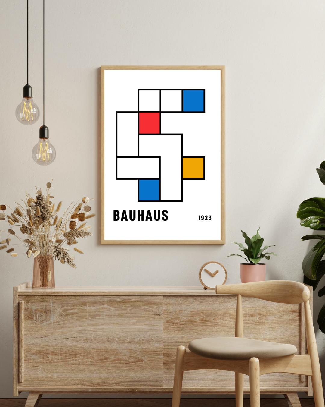 Bauhaus blue Poster