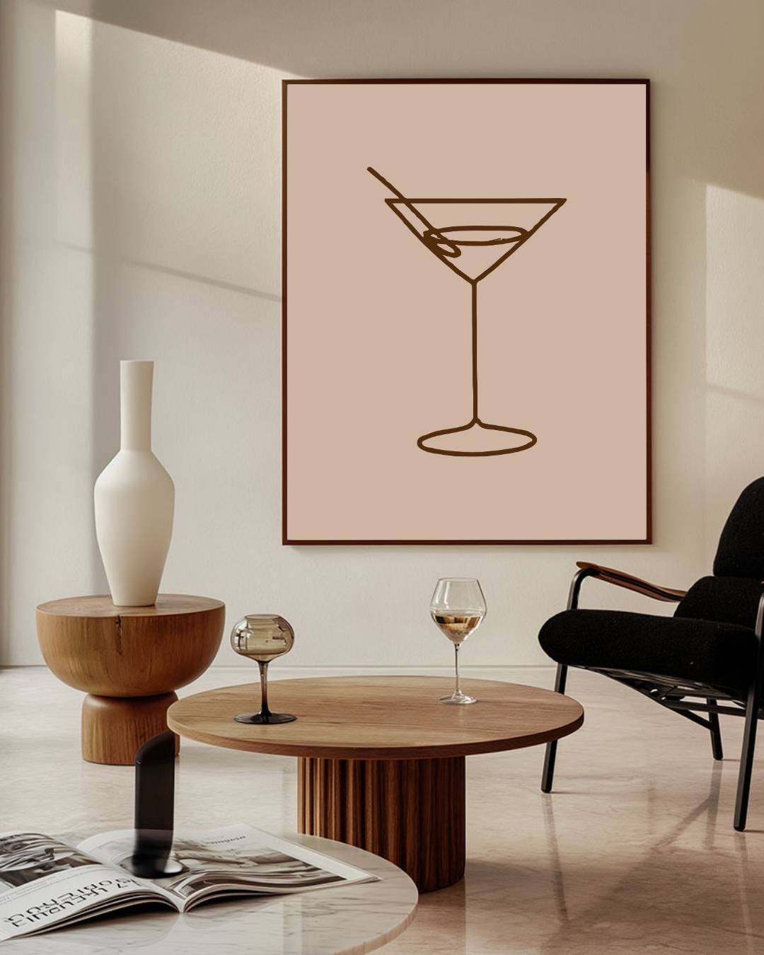 Cocktailglas Poster