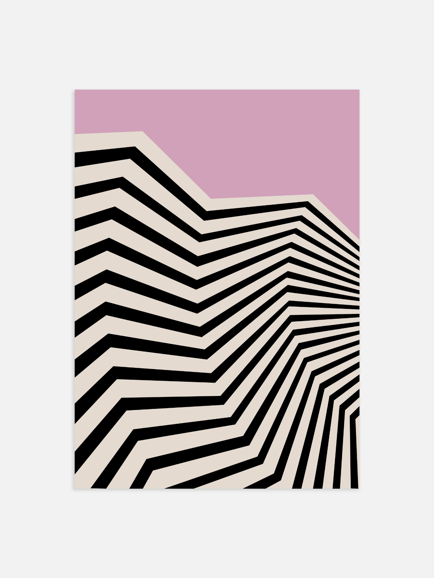 Bauhaus zwart zebra Poster