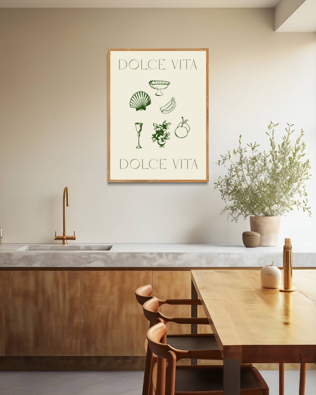 Dolce Vita stilleven Poster