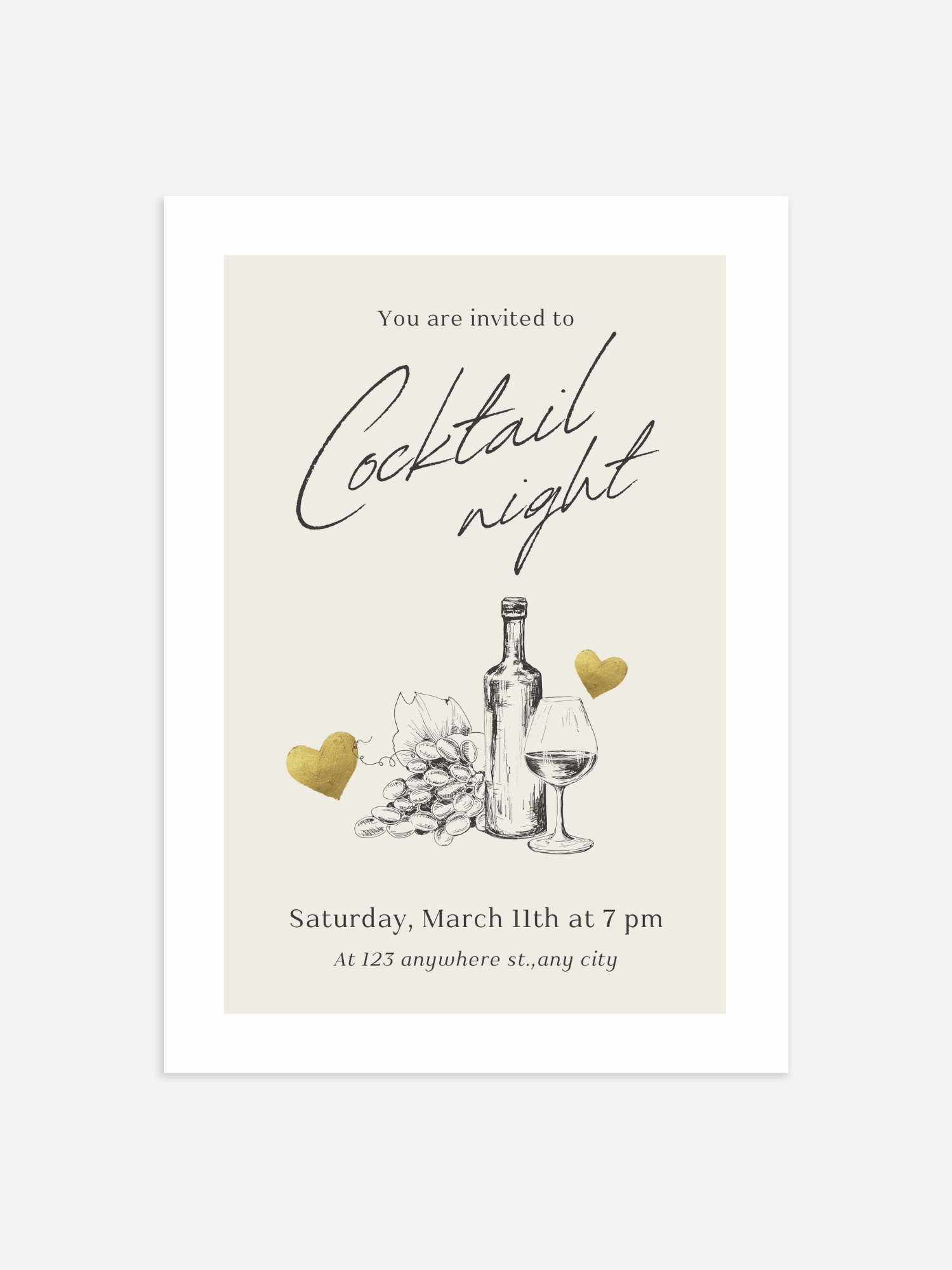 Cocktailabend-Poster