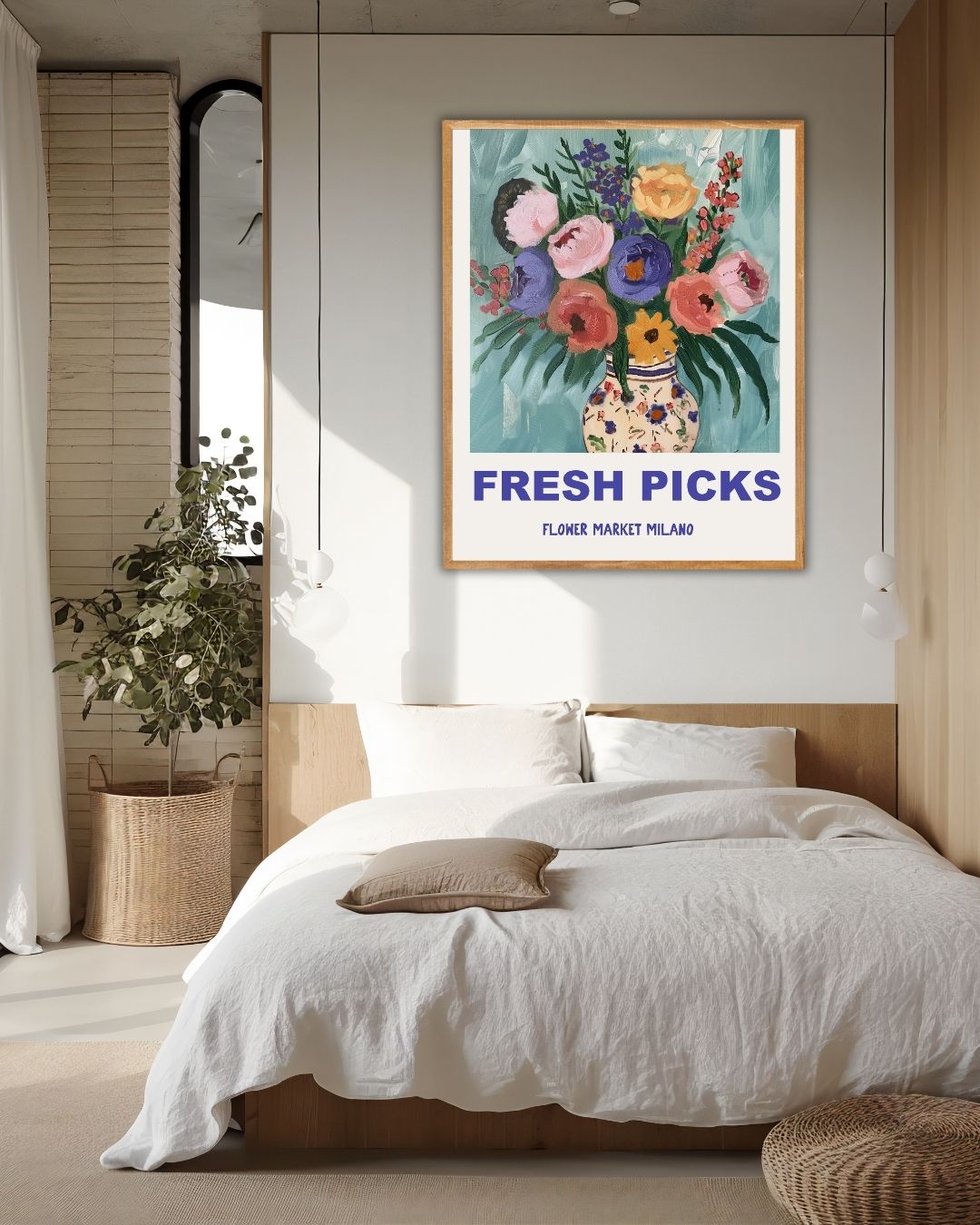 Verse Bloemen uit Milaan Poster