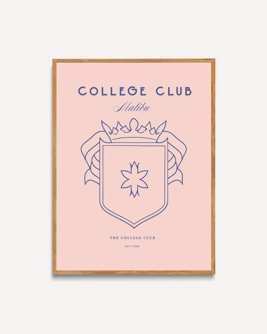 College Club Malibu est 1960 Poster