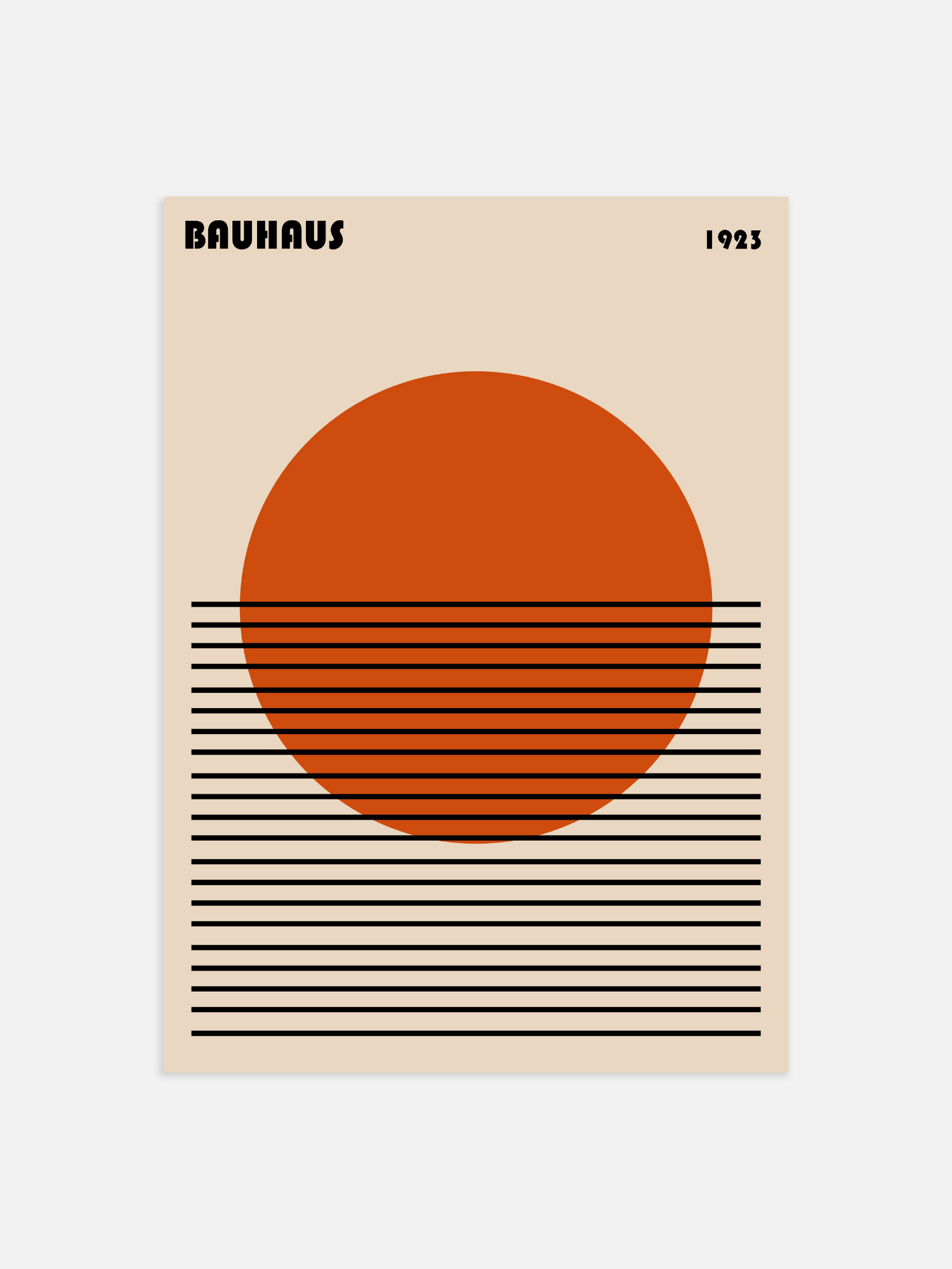 Bauhaus sun Poster