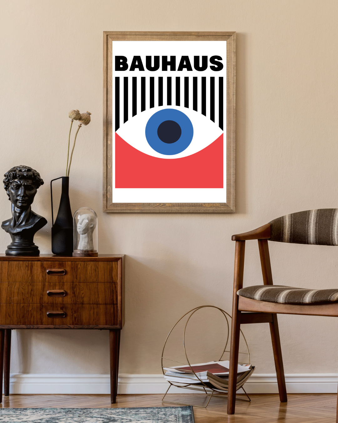 Bauhaus red eye Poster